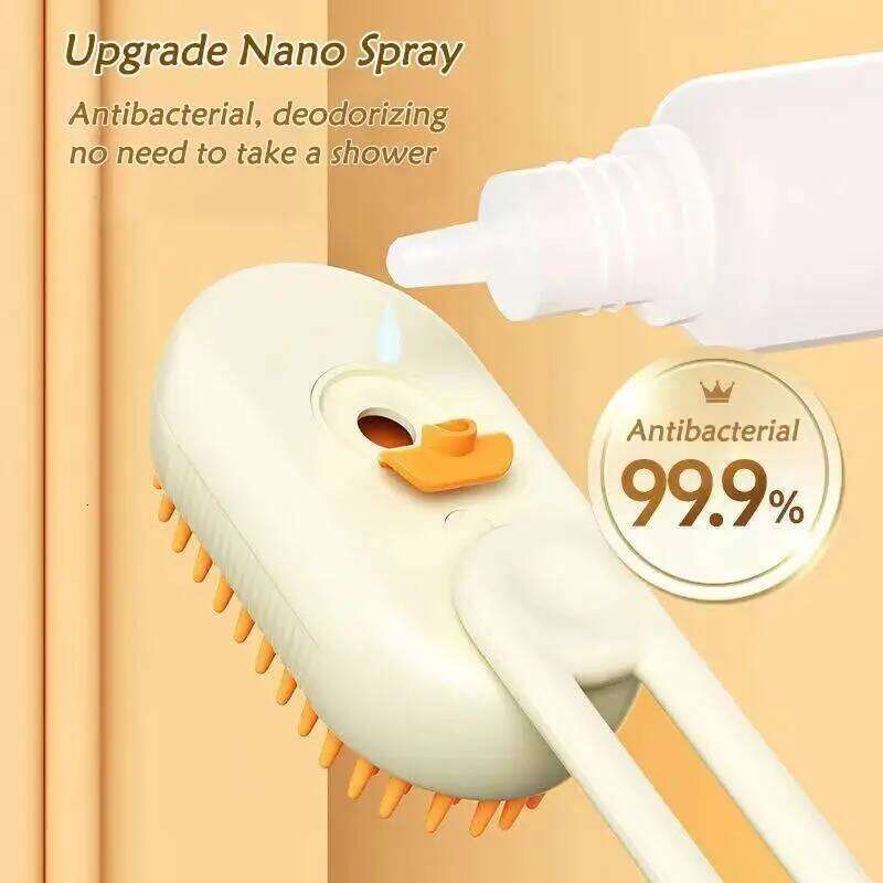 1~2pcs Steam Cat Pet 3-in-1 Massage Dog Steamy Brush Spray Beauty Tangled and Loose Hair Removal Cats Grooming Comb Dogs
