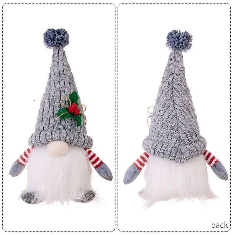 2025 Gnome 30cm Decorations Light Up Christmas Gnomes Plush Doll Ornaments Knited Elf Dwarf Gift Home Table Decoration