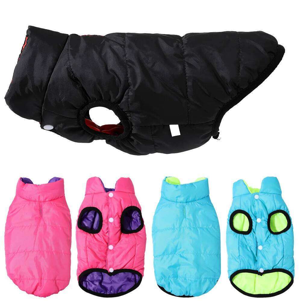Autumn Winter Pet Dog Coat For Small Medium Dogs Cats Reversible Puppy Jacket Windproof Cat Clothing Yorkshire French Bulldog