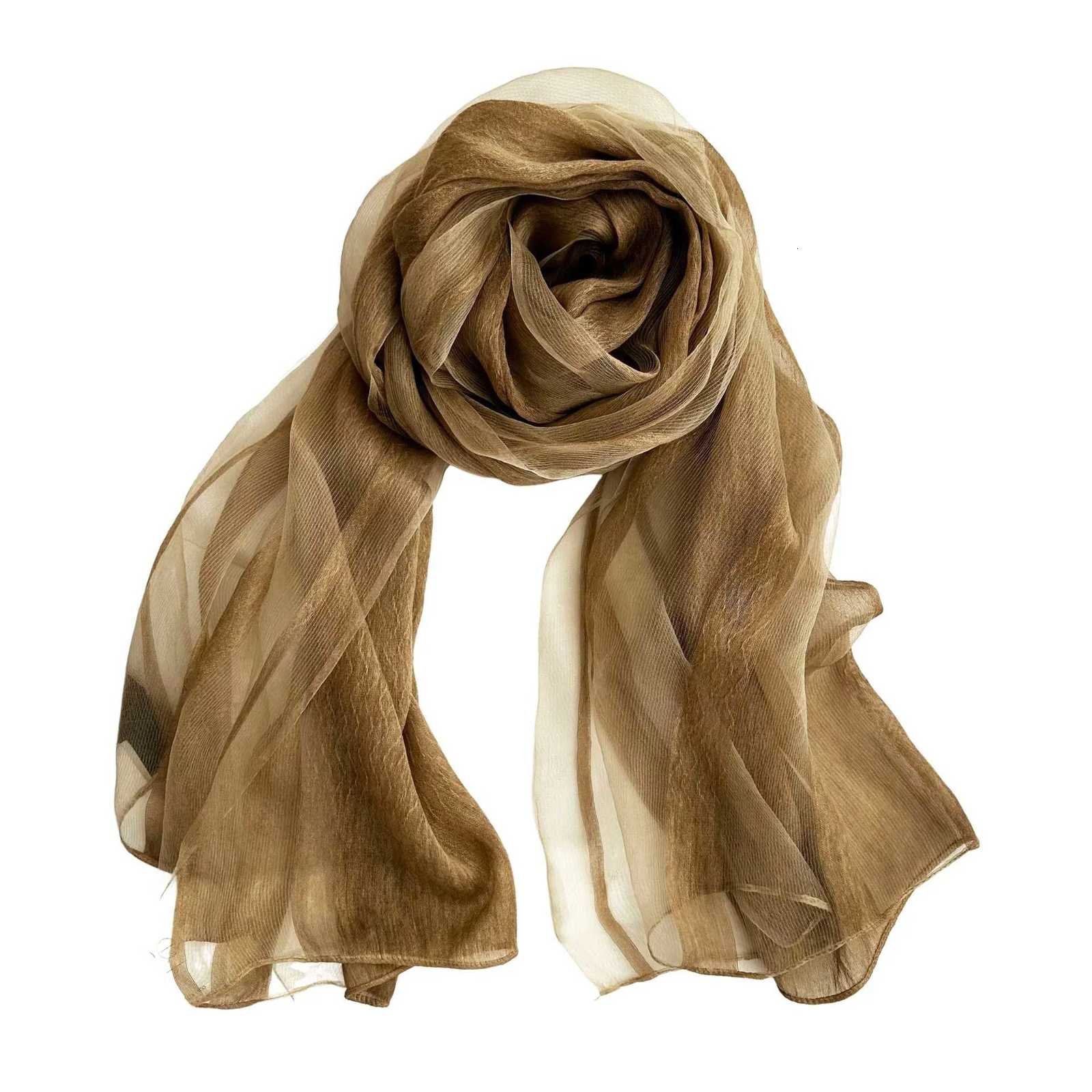 Premium Quality 100 Mulberry Silk Scarf for Women Soft Flowy Lightweight Luxury Shawl for Daily Wedding Travel Use Z260330