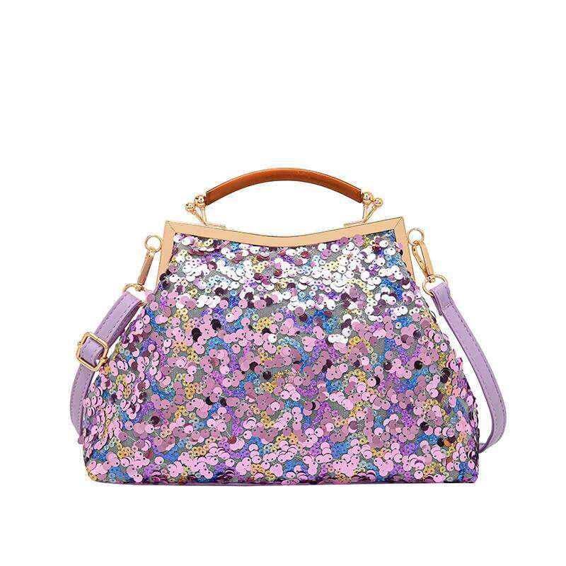 Chinese Embroidery Elegant Sequin Wedding Clutch Bag For Women Luxury Glitter Evening Brand Shoulder Purse With Gold Chain Stylish Party Handbag Clutc