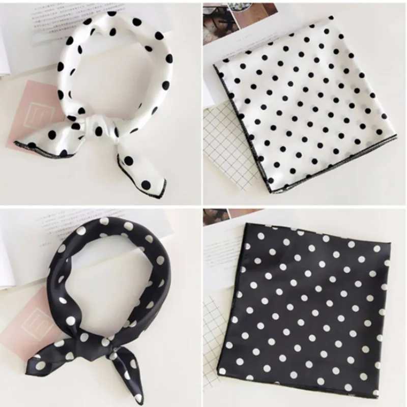New Square Silk Scarf Wen Fashion Print Small Neck Scarfs Off Lady Hair Band Foard Hand Kerchief Fem Bandana Shawl X260328
