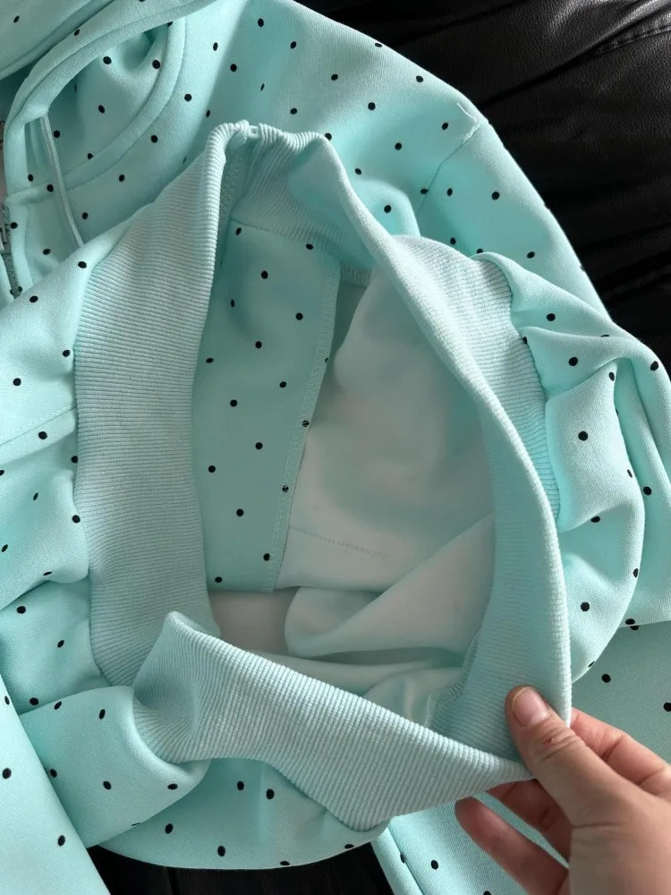 American Style Polka Dot Star Sweatshirts Spring Fashion Letter Print Hooded Women Y2k Sweet Loose Casual Jacket 2026 260327