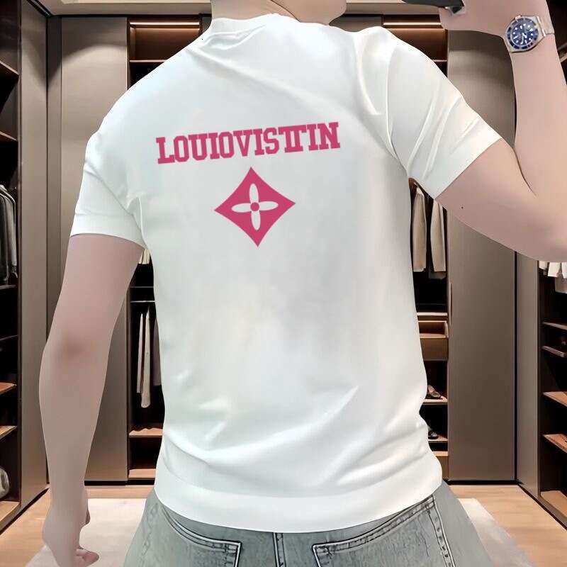 2026 New Summer Old-Dengjia Trendy Brand Loose Casual Fashion Short-Sleeve T-Shirt High-Quality Men's Clothing