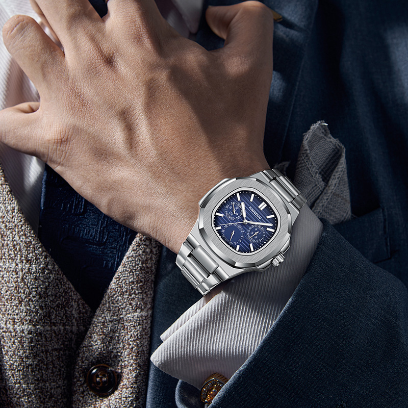 Watches Men Designer Modern Diamond High Quality Factory Elegant Stainless Steel Watch Band Waterproof Cycling Reloj Hombre Homme Montre De Luxe