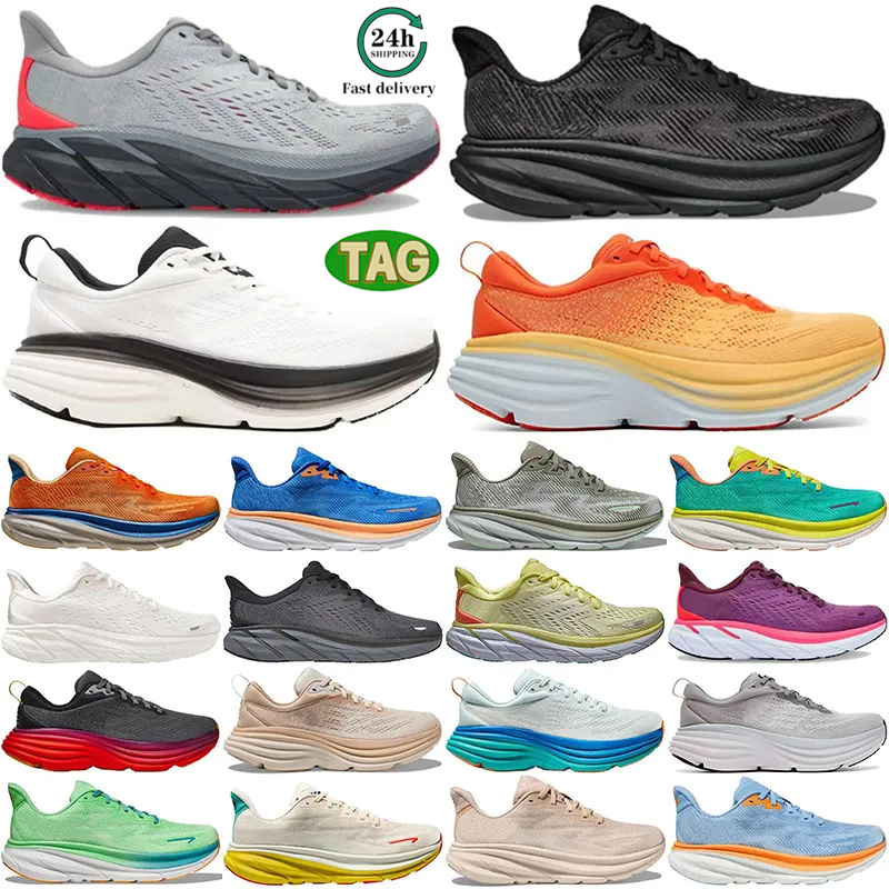 Designer Bondi 8 Running Shoes Clifton 9 Runner Carbon x2 Triple Men Women Running Lightweight Cushioning Athletic Sneakers Trainers Lifestyle Shock Absorptio