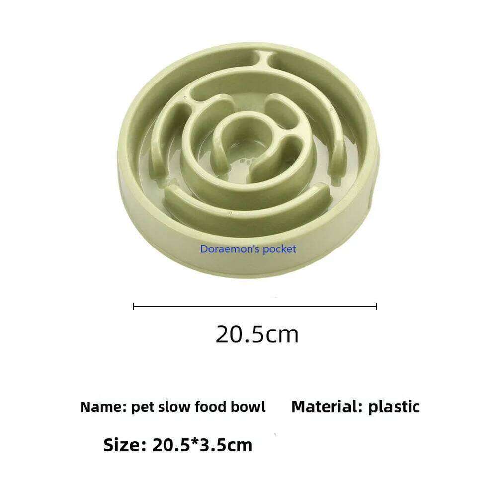 Dog pet slow food bowl training to relieve boredom and prevent overturning 26W0330
