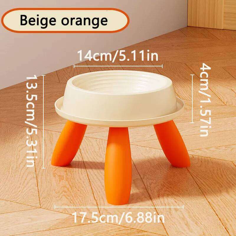 Elevated Pet Feeder Bowl with Weighted Base Anti-Overflow Edge Non-Slip Detachable Design for Joint Care of Cats And Dogs 26W0330