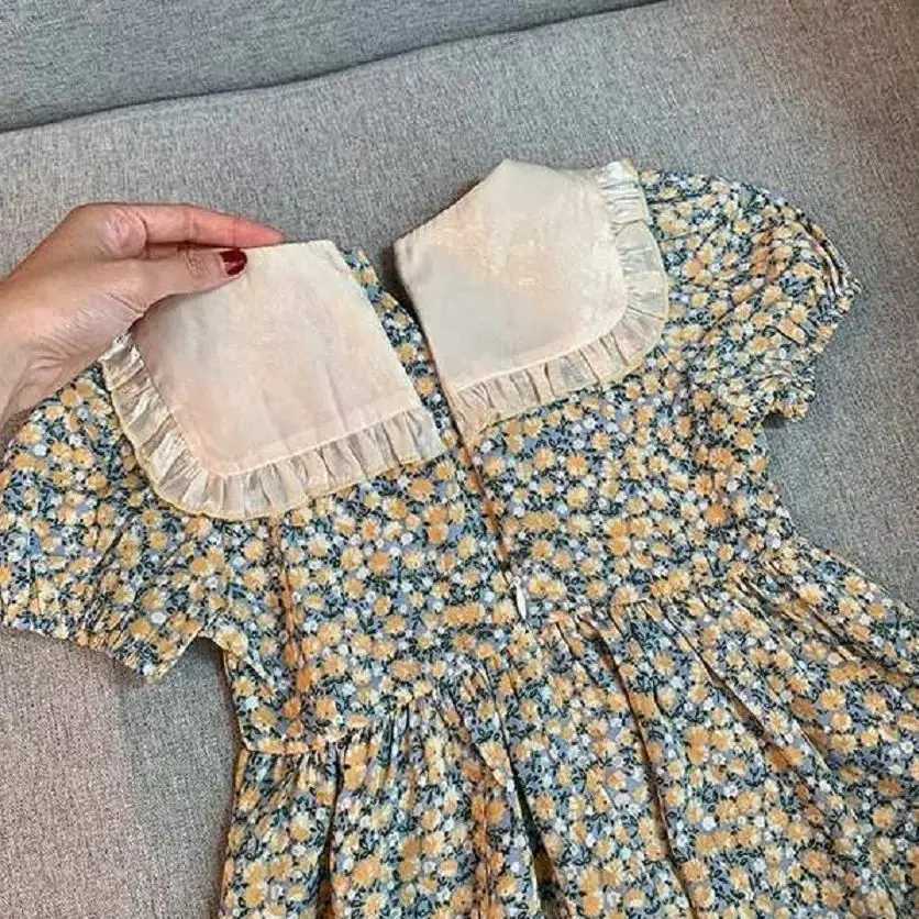 Girls Floral Dress Summer Dress Popular Online Childrens Baby Dress Stylish Little Girl DressT260330