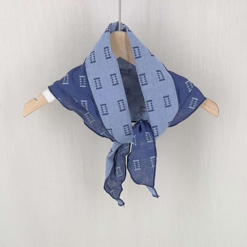 Exported To , Versatile Fashionable Triangle Scarf, New Double-Sided Small Fence Design Accessory, Neck Scarf And Headscarf For Women Qian Pan