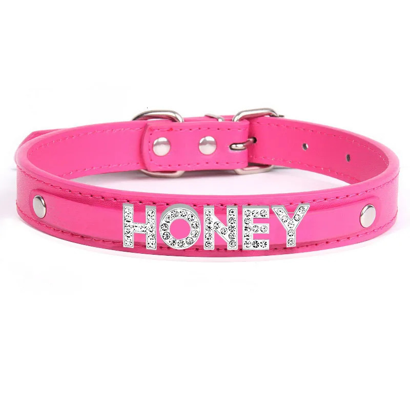 Punk Leather Collar DIY Custom Name Necklace Personalized Letter Angel Queen Choker for Women Men Sexy Cosplay Jewelry Gifts 260327