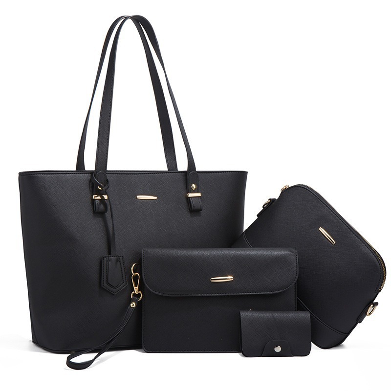 TB BHULAMTE Designer Luxury New Trendy Women's Bag, Vintage Socialite Shoulder Handbag, Large Capacity, Fashionable Crossbody Four-piece Set With