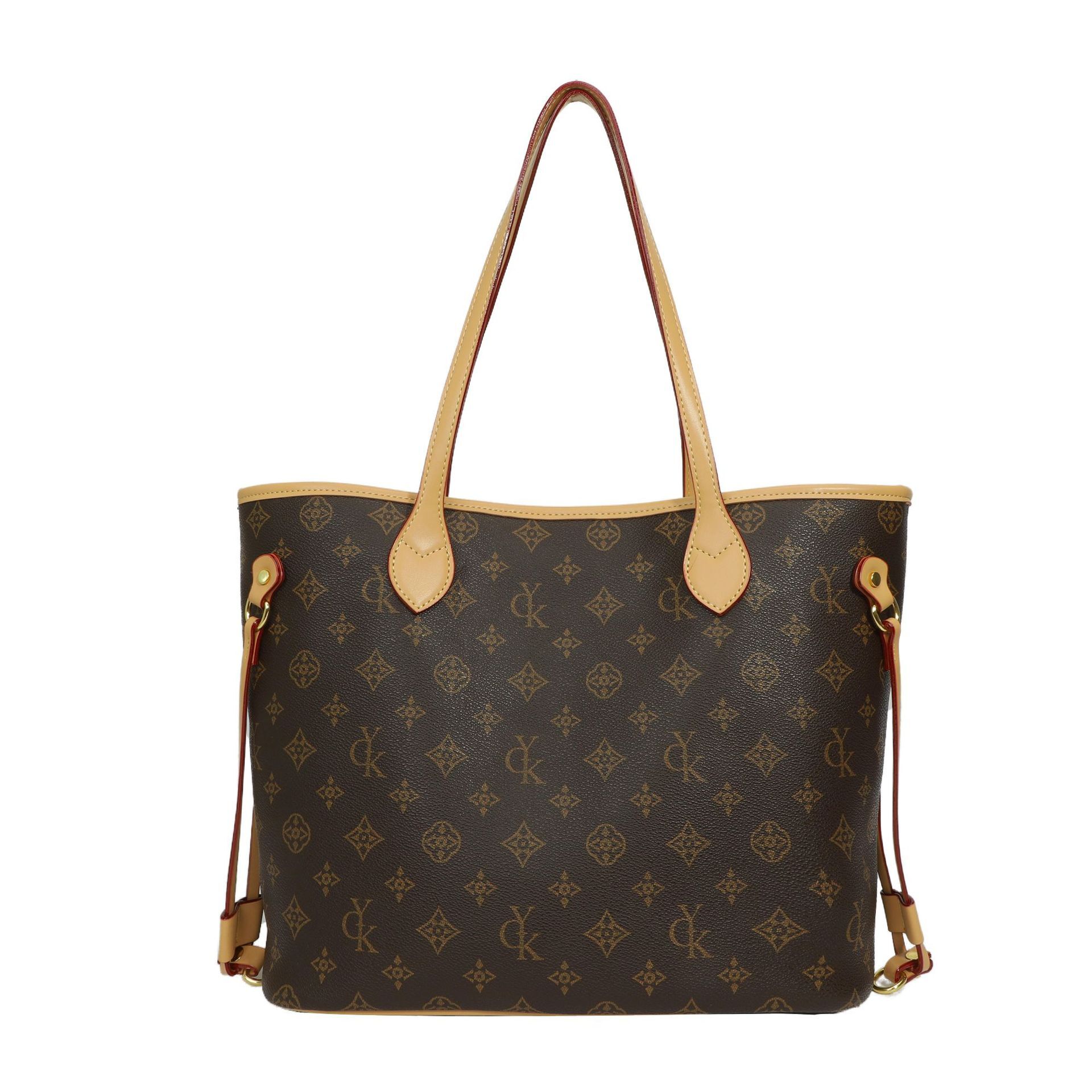 Autumn Winter Women's New Handheld Vintage Floral Tote Niche Design High-end Large Capacity Commuter Shoulder Bag