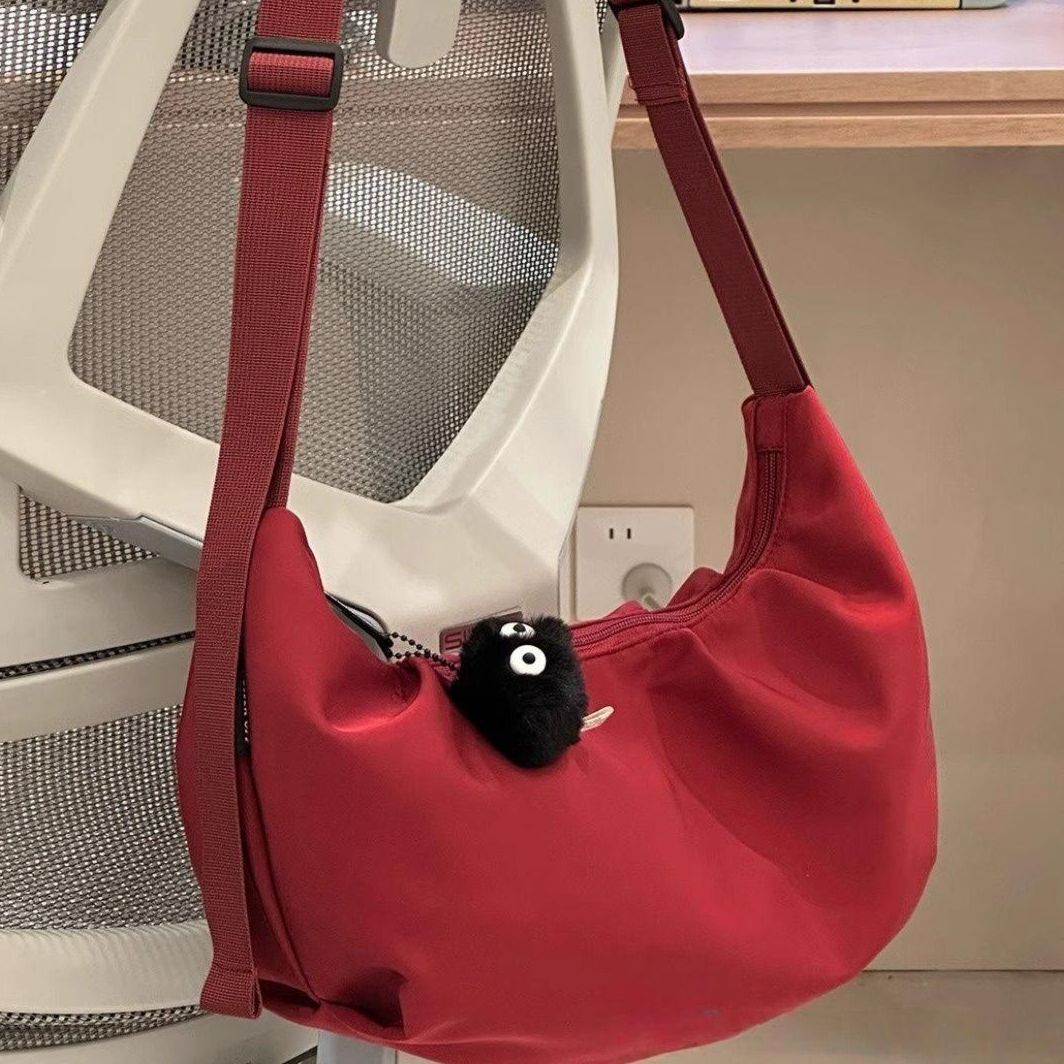 Casual Versatile Crossbody Lightweight Outing Japanese Style Ins Retro Dumpling Female College Student Shoulder Bag