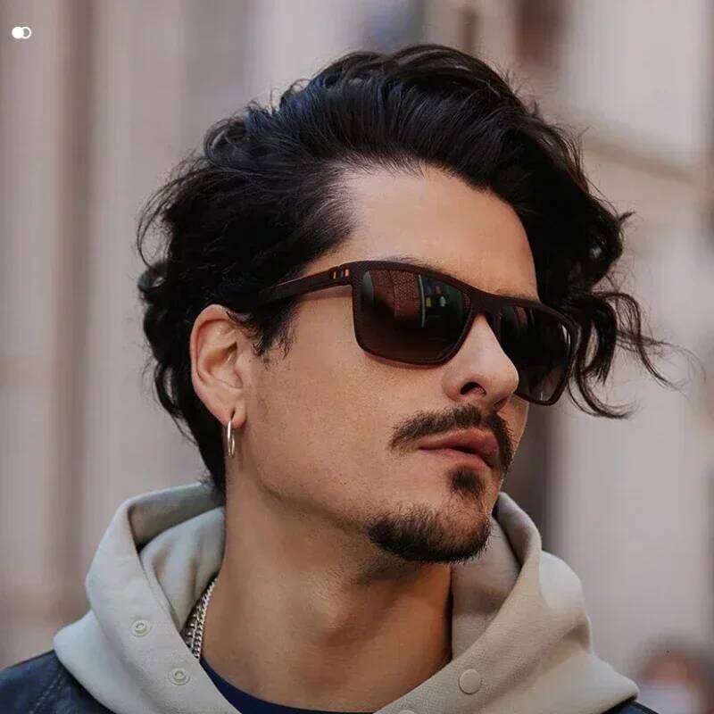 Fashion Square Polarized Sunglasses Men Women Retro Outdoor Sports Fishing Sun Glasses UV Resistant Male Goggle Shades UV400 26Y0330