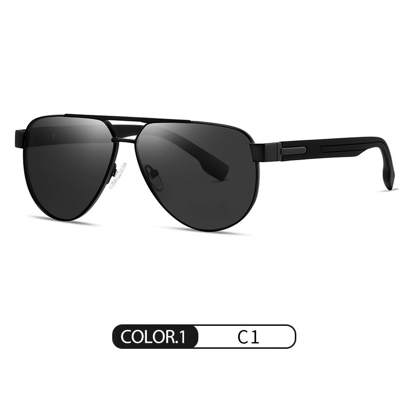2026 Fashion Metal Polarized Designer Sunglasses Luxury Brand Accessories Classic Men's Sunscreen Double Bridge Driving Outdoor Cycling Sunglasse