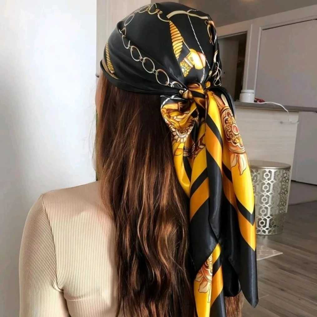 Silk Hair Scarf Scarftop Women Summer Satin Headscarf Foulard Bandana Cheveux Soft Neckerchief Hijab For Ladies Z260330