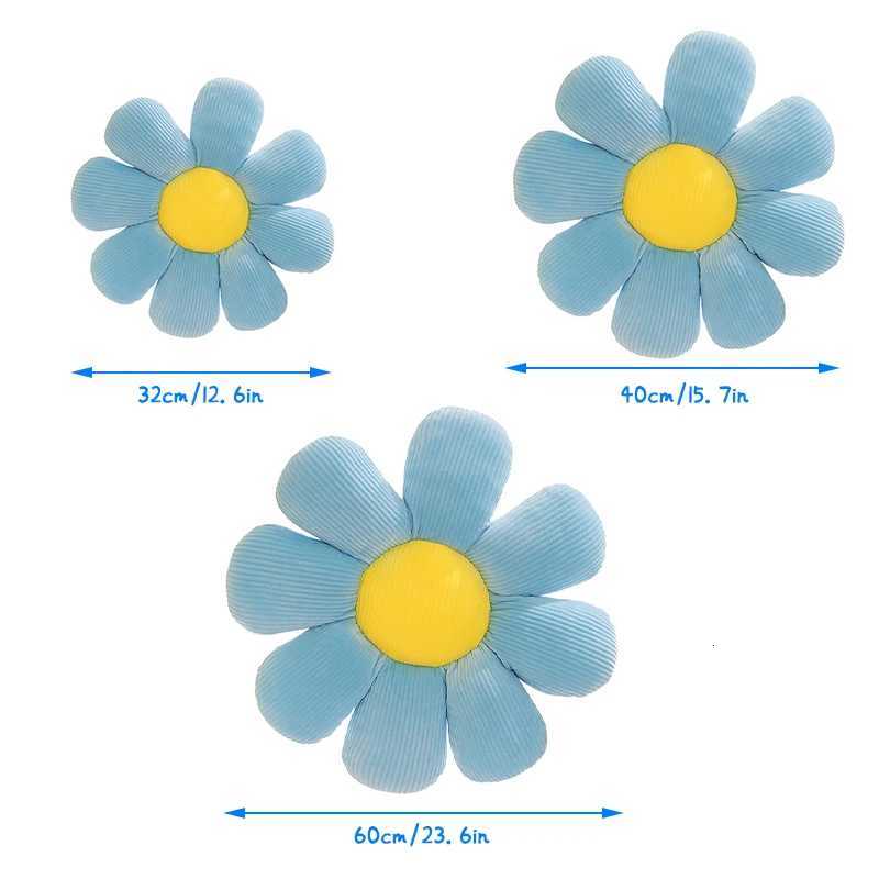Daisy Flower Pillow Stuffed Sofa Seat Floor Cushion Cartoon Sun Flower Butt Relaxing Pad Home Decor H260330 - view 7