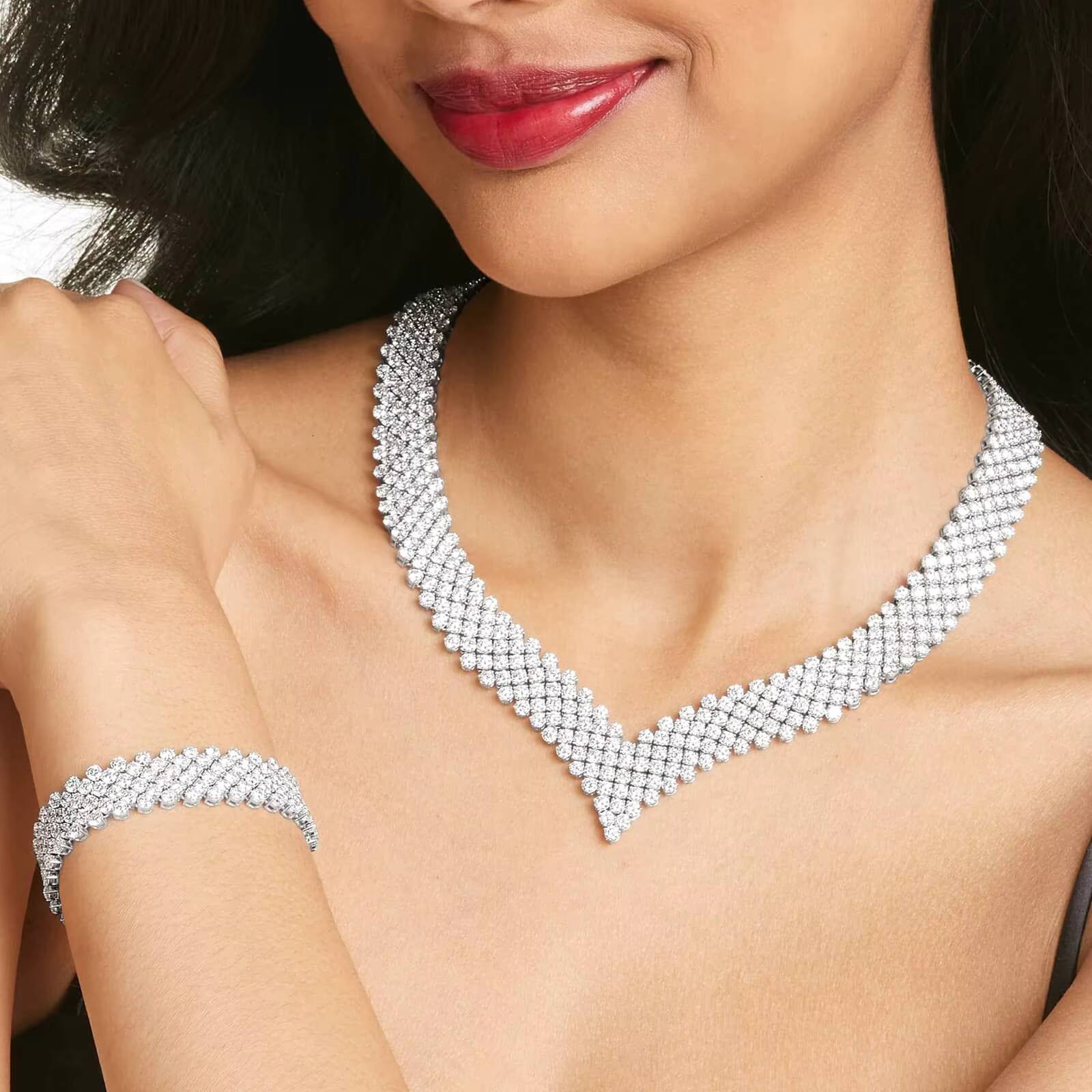 Diamond Cuff Bracelets with Round Cut Moissanite Diamond Bracelet For Every Place