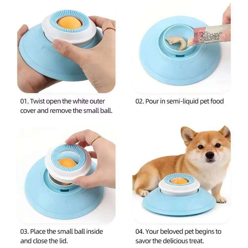 Pets Lick Tray Interactive Dog Toys Slow Feeder Food Dispenser For Puppy Training Enrichment Cat Feeding Crate Pet Supplies
