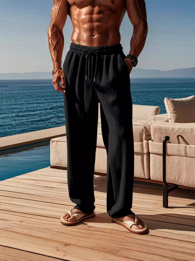 Trendy Long-Sleeve Jogger Bottoms by Seasonal Lineup of Male Athleisure Clothing