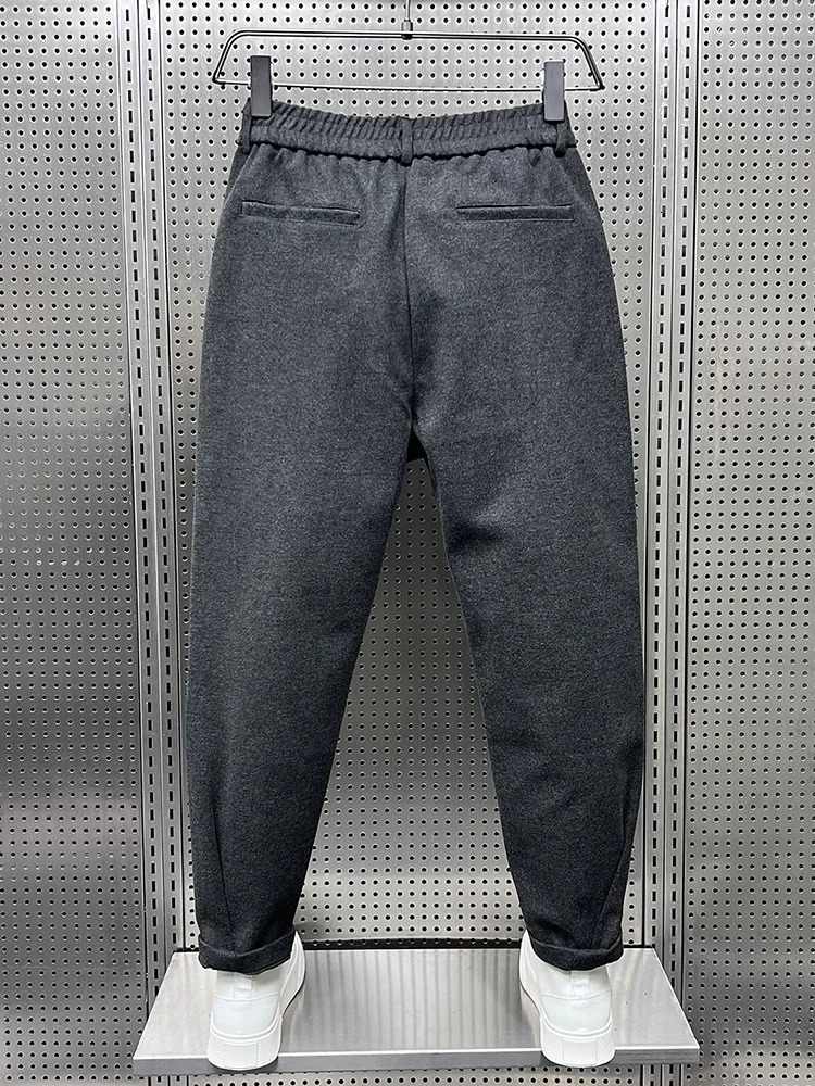 Suit Pants Men Fashion Society Mens Dress Pants Korean Loose Straight Casual Pants Mens Office Formal Trousers Q05 260327