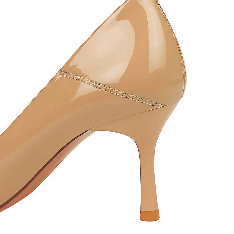 Women New Elegant 7cm 105cm High Heels Pumps Female Red Wedding Premium Dress Shoes Lady Trendy Metal Decoration Shoes Z260330
