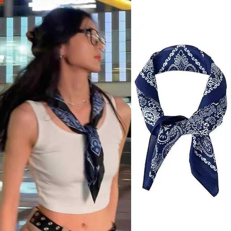 Luxury Fashion 70cm Satin Square Silk Scarf For Women Hair Hand Neckerchief Wrist Hijab Wraps Lady Shawl Ribbon Bandana Z260330