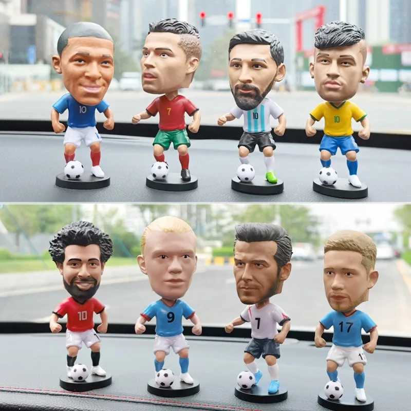 Football star doll car ornament gives boys gifts C Ronaldo star week character Neymar shaking his head doll birthday giftT260330