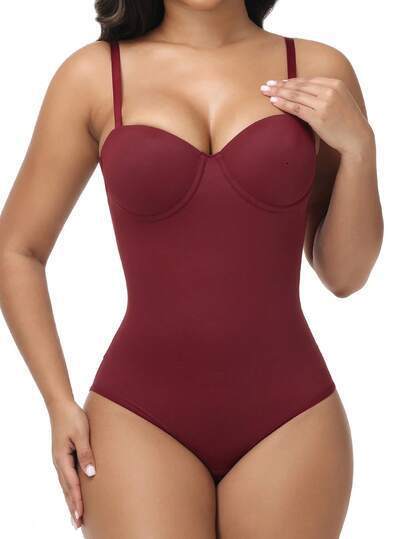 Seamless Shapewear Plus-Size Body-Shaping Shapewear With Underwire, Strapless Seamless Tummy Control Corset Dress