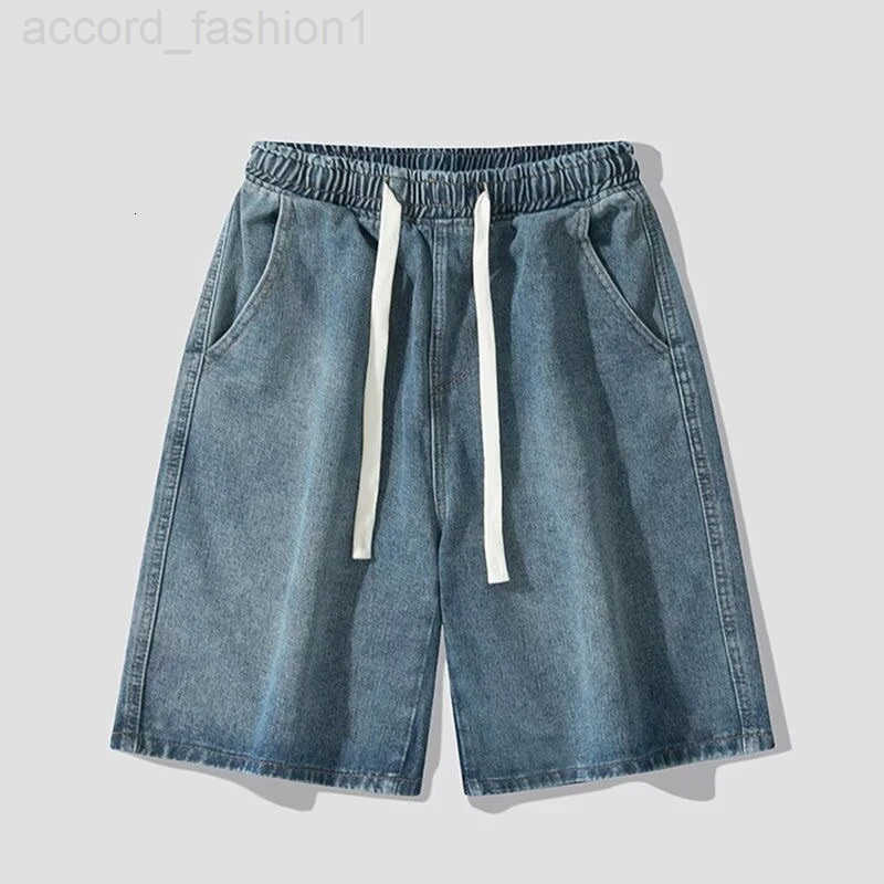 2025 Mens Summer Denim Shorts Casual Lightweight Five Inch Shorts Baggy Loose Fit Y2K Streetwear Vintage Straight Leg Fashion Je H260330