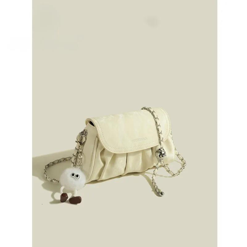 Cloud High-Value New Style Pleated Single Shoulder Versatile High-Quality Texture Chain Crossbody Bag