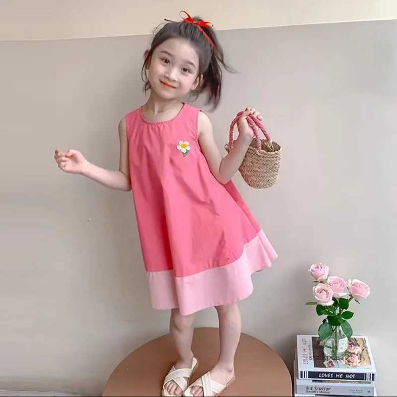 Girls Summer Dress Baby Patchwork Princess Dress Kids Girls Sleeveless Vest Dresses Children ClothingT260330