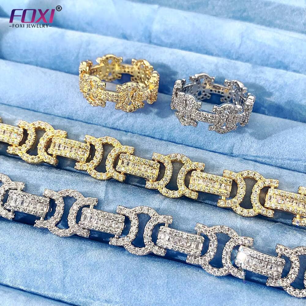Men Jewelry Hip Hop 10k Solid Gold GRA Easy Past Diamond Tester Moissanite Rings VVS D Brand New 925 Sterling Silver Ring Women