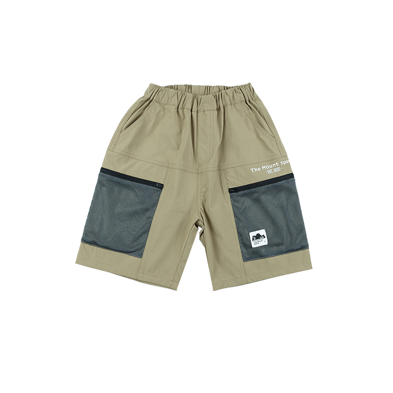 Shorts Kids Mountain Style Mesh Pocket Patchwork Cargo Shorts Outdoor Casual Utility Shorts 26DX3204