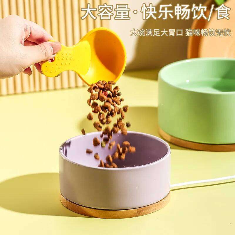 Heated Cat Ceramic Dispenser with Temperature for Cats & Dogs Constant 35C Pet Water Bowl Winter 26W0330