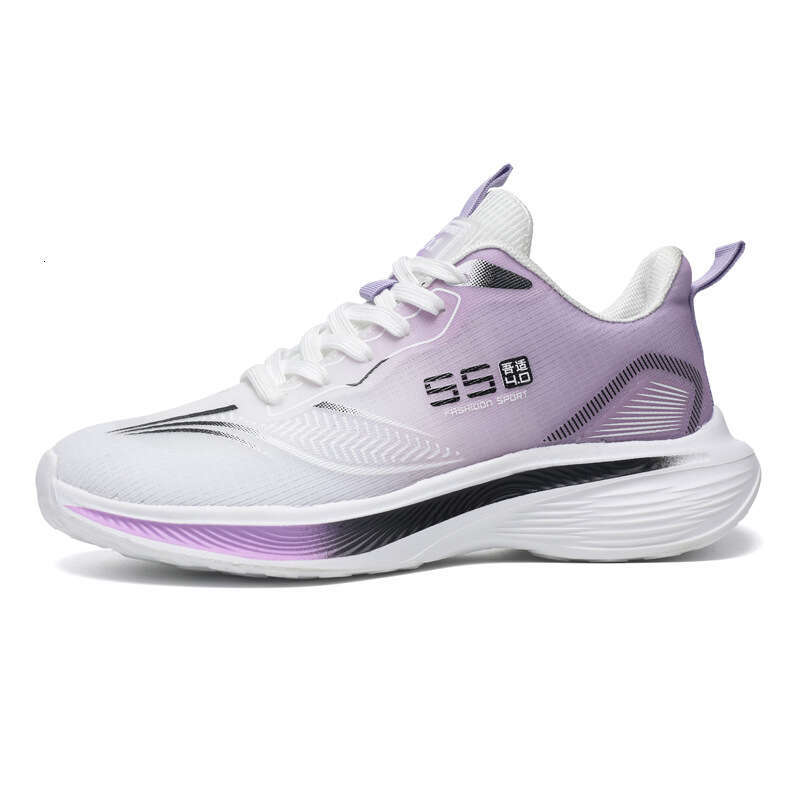 Free shipping broadcast breathable large-size athletic sports high quality 2026, ultra-light and ultra-elastic running shoes for couples