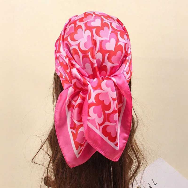 70cm Square Lemon Print w Square Silk Scarf Casual Elegant Thin Breathable Neck Wen Windproof Wrap Hair Scarves X260328