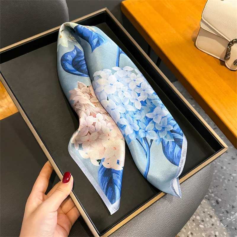 100 Silk Scarf Bandana Women Square Scarves Wrap Kerchief Mulberry Silk Spring Fashion Luxury High Quality Headband Hijab Shawl Z260330