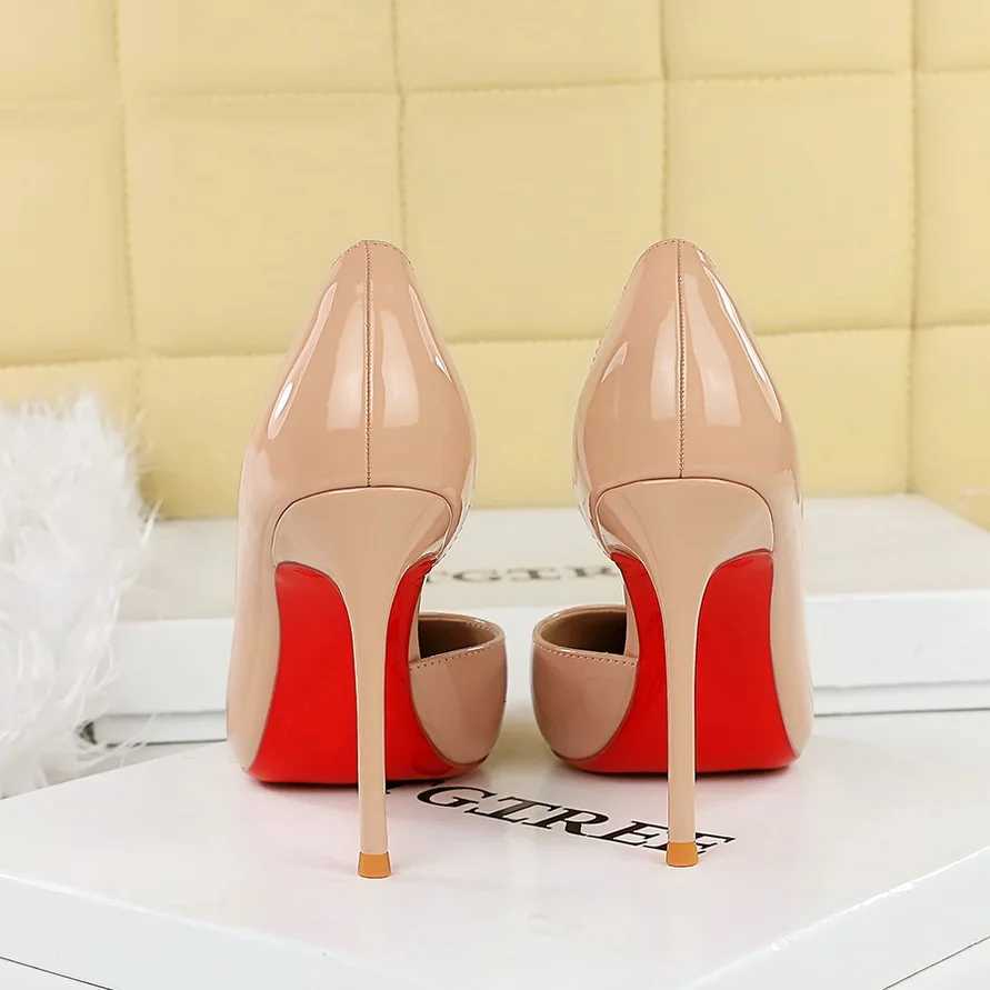 Women 10cm High Heels Lady classics RedBottom Pumps Female Daily commuting Breathable Pointed Toe shoes Z260330