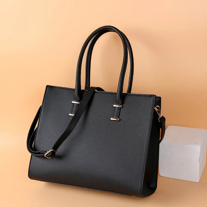 Womens Tote Bag Cross Pattern Laptop Handbag Shoulder Briefcase 260317