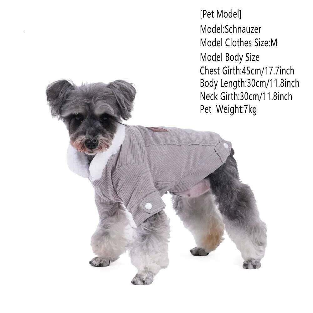 Pet Jacket For Small Medium Dogs Windproof Winter Warm Outfits Soft Fleece Dog Coat Cat Clothing Schnauzer Pug Costumes