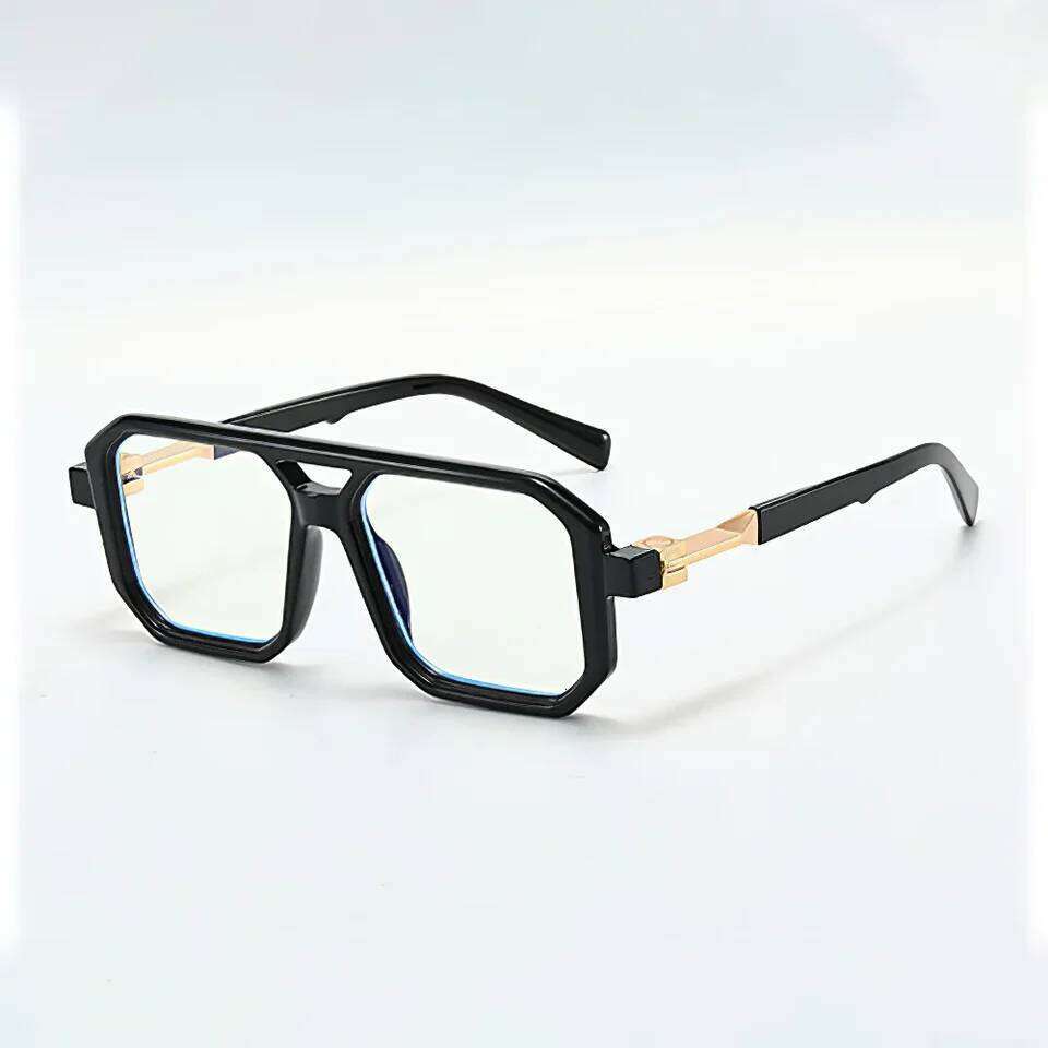 Light Frame Anti Blue Glasses Transparent Black Optical Glasse Women Men Square Eyewear Blocking eyeglasse Spectacle Eyeglasses 26Y0330