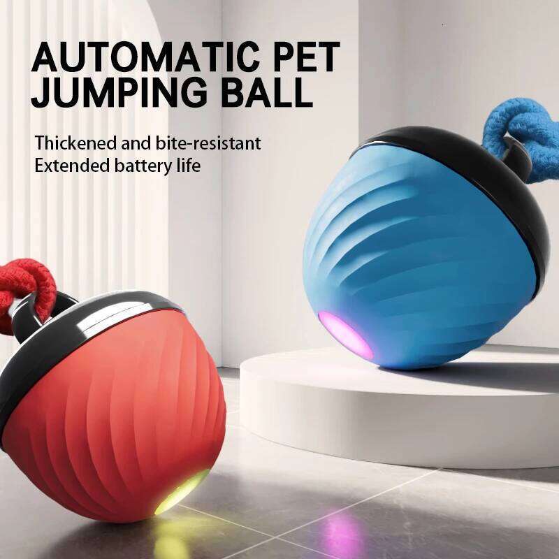 Smart Dog Electronic Interactive Pet Toy Ball Rope USB 3 Modes Automatic Moving Bouncing for Puppy Chew Products