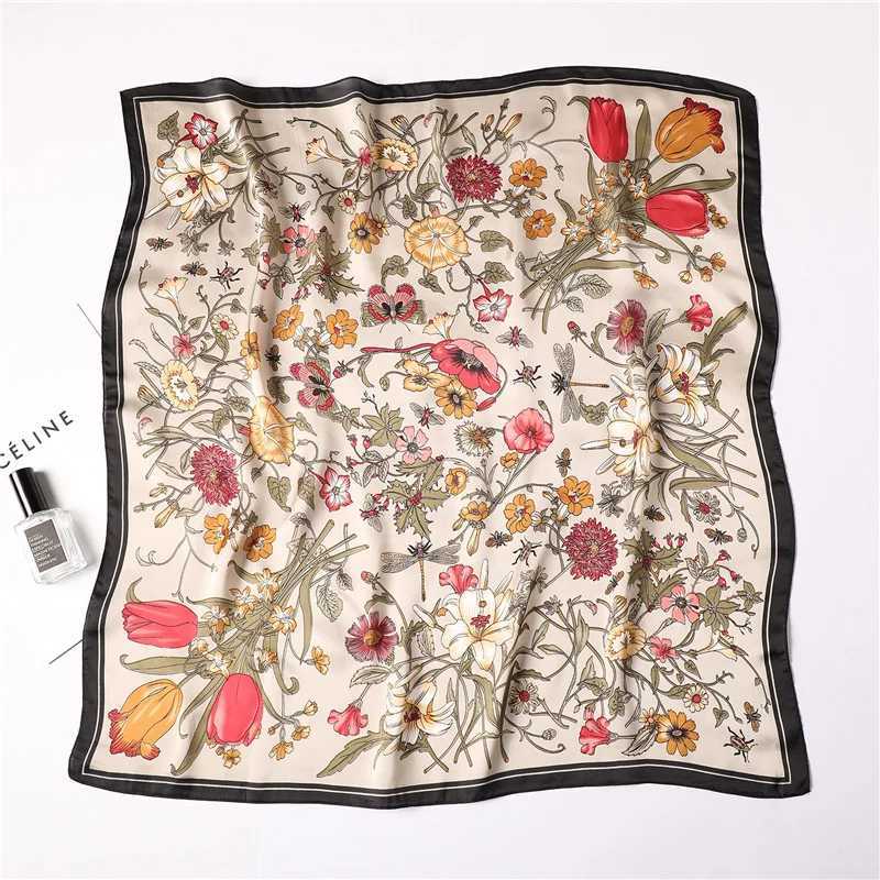 Luxury New Printed Scarves Wens Silk Scarf Spring and Summer Floral Decorations Small Neckties Hairbands Bags Wholes X2603281