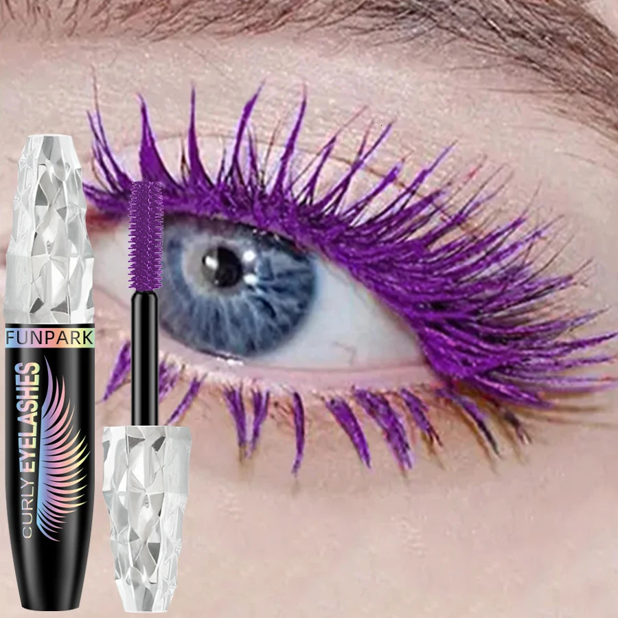 9 Colors 5D Mascara with Big EyesStrong Waterproof Thickening Lengthening Curling Liquid Fiber Eyelash Makeup 260316