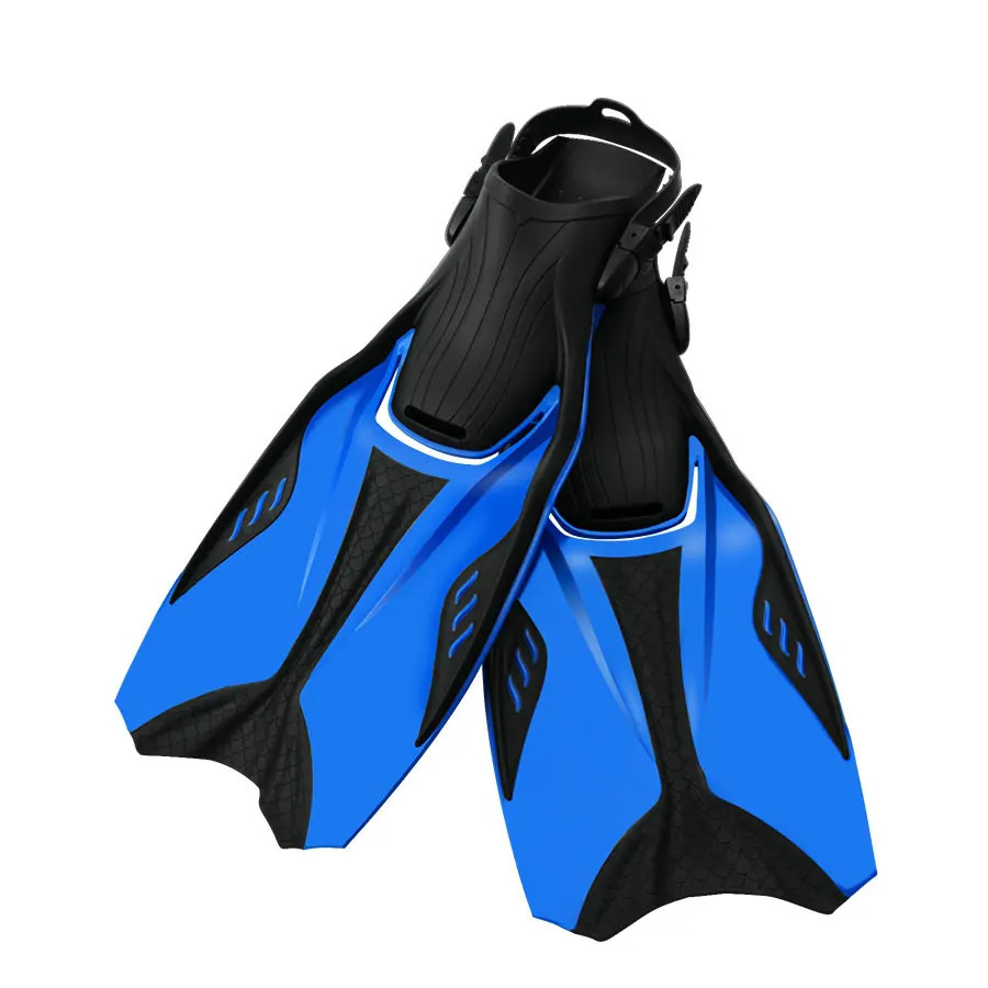 THAISTONE Colorful Professional Full Foot TPR Rubber Scuba Fins Adjustable Plastic Swimming for Deep Diving Training 260312