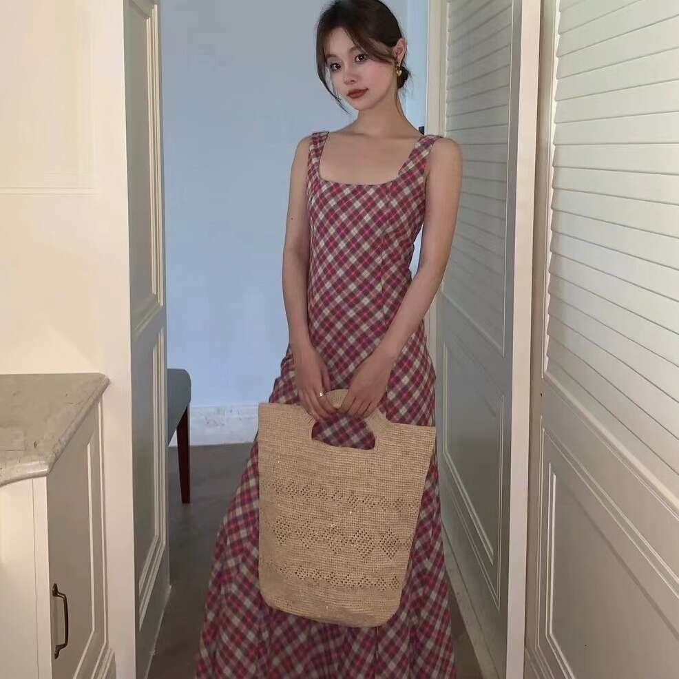 Totebag Shoulder ROSE NOIRE Japanese Style Raffia Handmade Large Capacity Woven For Women Summer Travel Handbag Vintage Beach Tote Bag