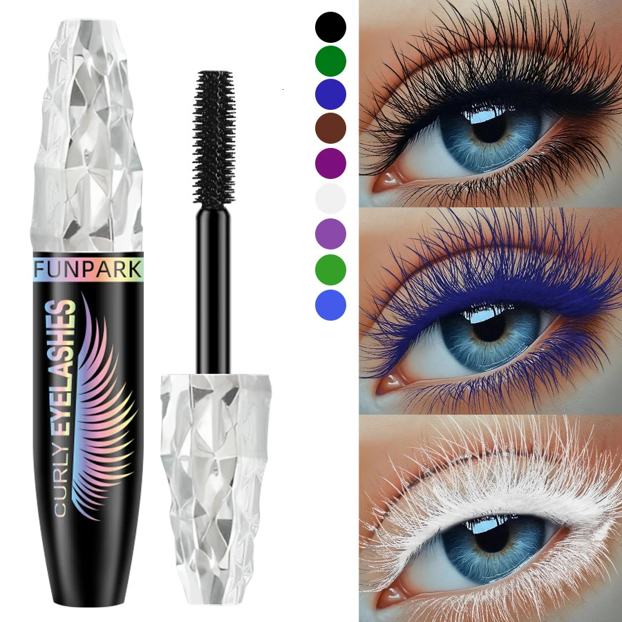 9 Colors 5D Mascara with Big EyesStrong Waterproof Thickening Lengthening Curling Liquid Fiber Eyelash Makeup 260316