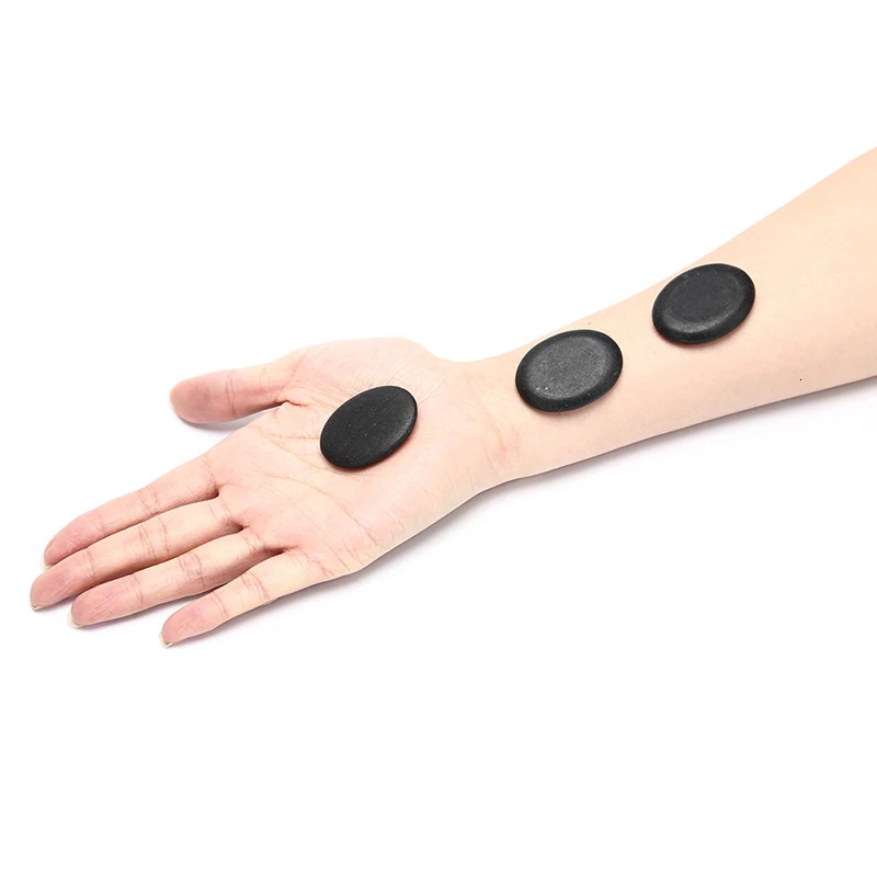 12 Pcs /lot Spa Rock Basalt Body Beauty Health Care Stone 34cm Massage Stones Massage Lava Natural Energy Massage Set 260316